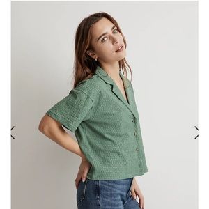 Madewell crinkle button down shirt